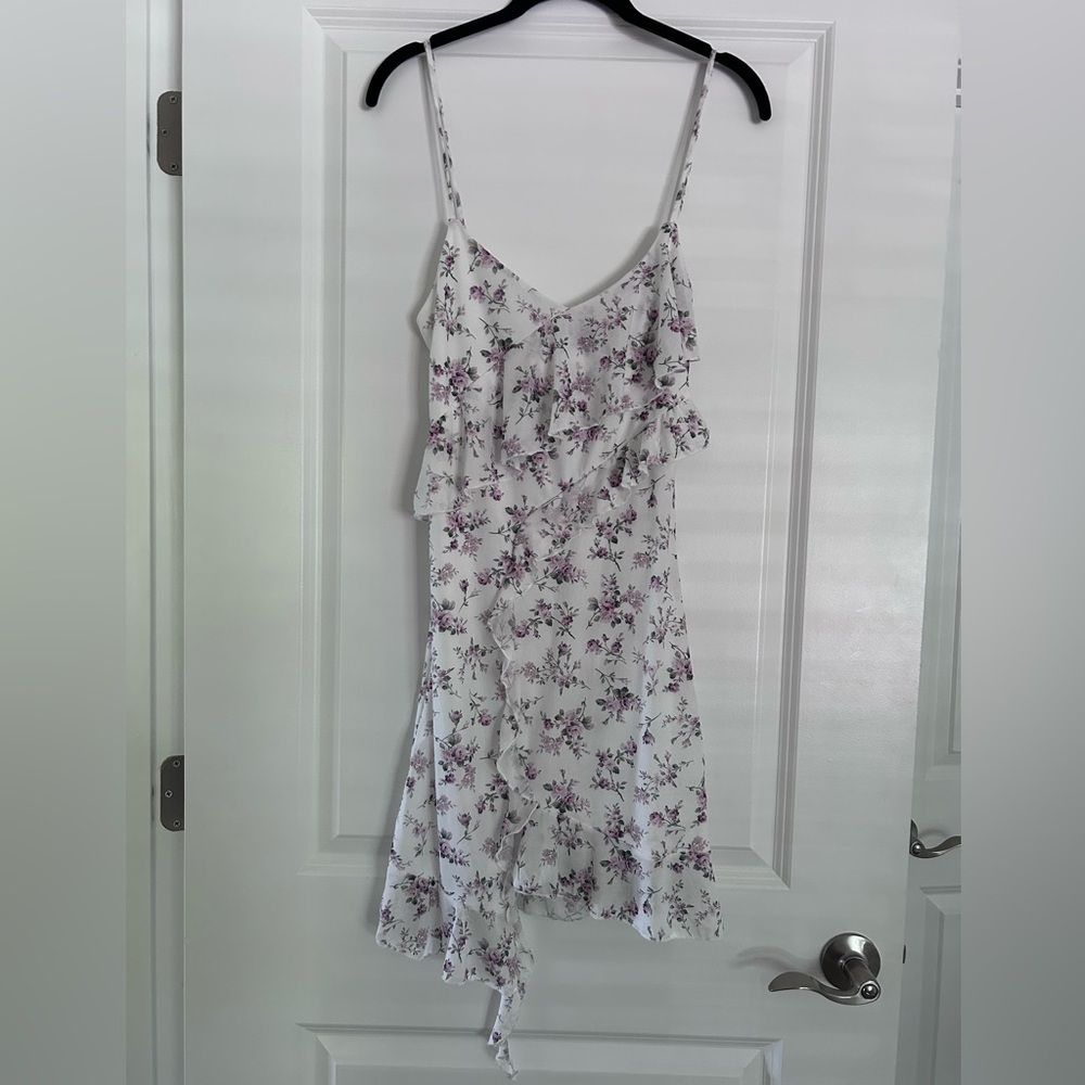 Caution To The Wind White and Pink Floral Top